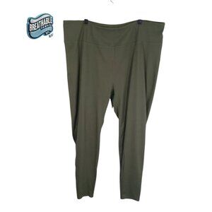 Joy Clean Boss Women’s Leggings, Olive Green, Size 2X